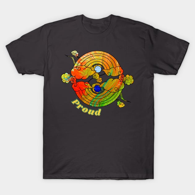 Proud Rainbows - Neon Gems T-Shirt by v_art9
